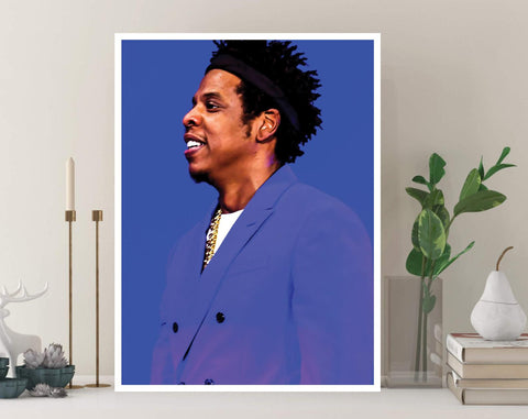 Jay Z Canvas, Hip Hop Art, Beyonce Poster, Music Canvas, Print Art, Gift Poster, Home Decor, Canvas Print, Gift for him, Gift for her