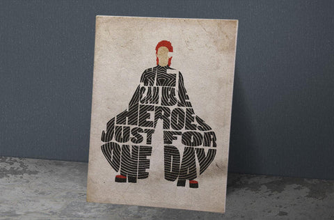 David Bowie Poster, Custom Music Print, Music Poster, Custom Poster, Home Decor, Wall Hangings, British Singer Canvas, David Bowie Art