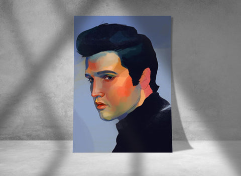 Elvis Presley Poster, Custom Music Print, Music Poster, Custom Poster, Home Decor, Wall Hangings, American Rock And Roll Star