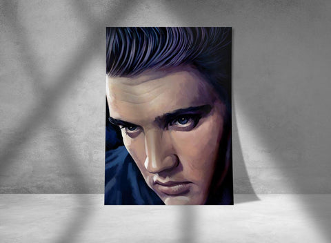 Elvis Presley Poster, Custom Music Print, Music Poster, Custom Poster, Home Decor, Wall Hangings, American Rock And Roll Star