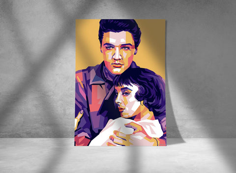 Elvis Presley Poster, Custom Music Print, Music Poster, Custom Poster, Home Decor, Wall Hangings, American Rock And Roll Star