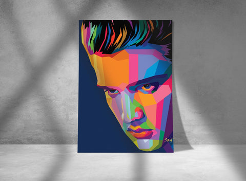 Elvis Presley Poster, Custom Music Print, Music Poster, Custom Poster, Home Decor, Wall Hangings, American Rock And Roll Star