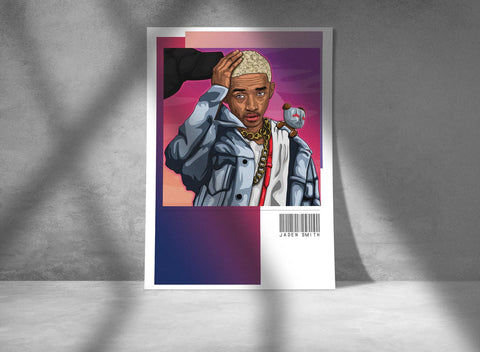 Jaden Smith Poster, Custom Music Print, Music Poster, Custom Poster, Home Decor, Wall Hangings, Actor And Rapper Jaden Smith