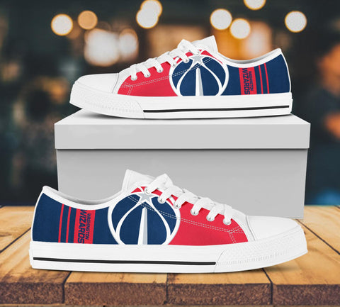 Washington Wizards Custom Lowtop, Basketball Custom Shoes, Sport Lowtop, Canvas Shoes, Canvas Lowtop, Unisex Shoes, Gift Birthday