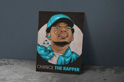 Chance The Rapper Poster, Custom Music Print, Music Poster, Custom Canvas, Home Decor, Wall Hangings, Chance Art