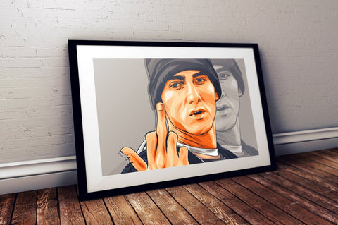 Eminem Poster, Custom Music Print, Music Poster, Custom Canvas, Home Decor, Wall Hangings, Rapper Eminem Art, Rap God