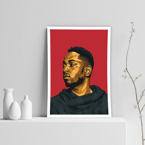 Kendrick Lamar Poster, Custom Music Print, Music Poster, Custom Canvas, Home Decor, Wall Hangings, Pop Music, Hip Hop