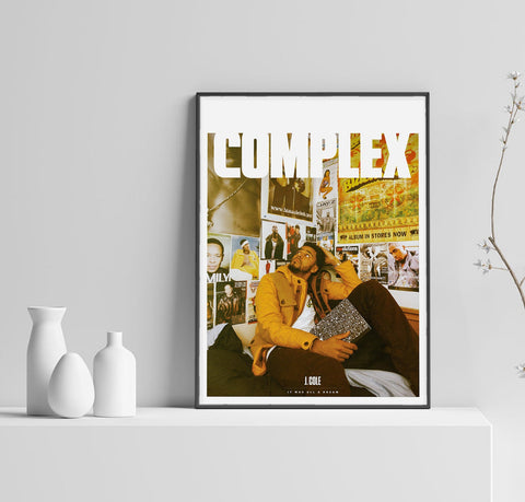 J Cole Poster, Dreamville Art, Music Poster, Hip Hop Print, Rap Home Decor, Rapper Wall Art, Custom Poster, Canvas Poster, Rolled Canvas