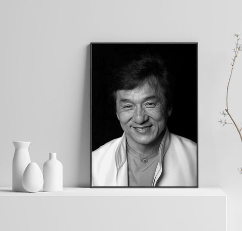 Jackie Chan Poster, Kung Fu Art, Rush Hour Poster, Home Decor, Wall Art, Custom Poster, Canvas Poster, Rolled Canvas, Home Decoration