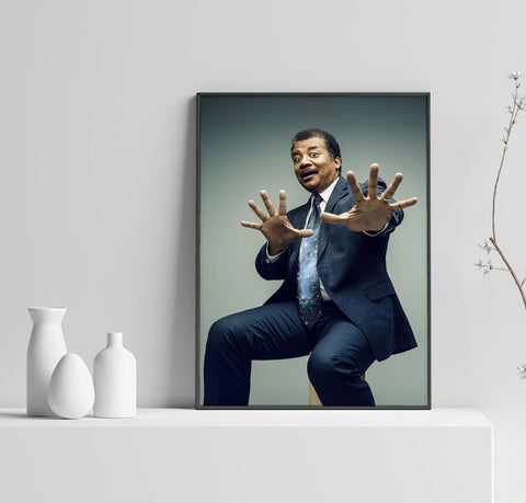 Neil Degrasse Tyson Poster, Need Science Art, Science Poster, Home Decor, Custom Poster, Canvas Poster, Rolled Canvas, Home Decoration
