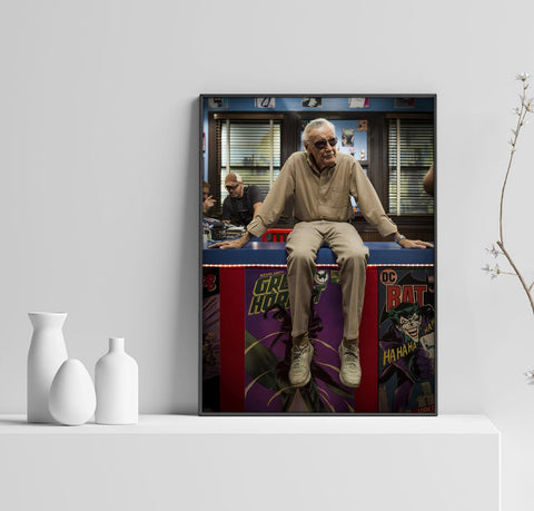 Stan Lee Poster, Marvel Home Decor, Spiderman Pirnt, Home Decor, Custom Poster, Canvas Poster, Rolled Canvas, Home Decoration, Wall Art