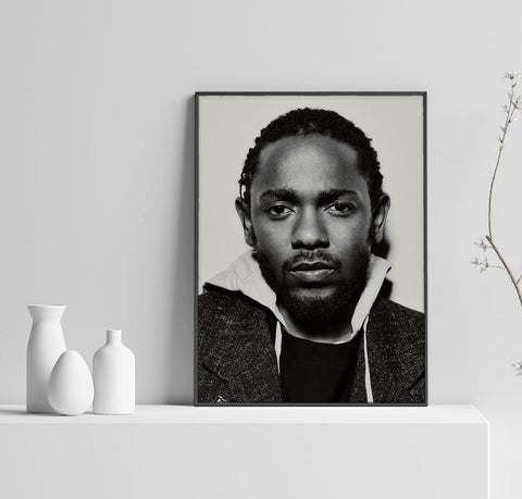 Kendrick Lamar Poster, Hip Hop Poster, Damn Home Decor, Music Poster, Rap Wall Art, Custom Poster, Canvas Poster, Rolled Canvas, Wall Art