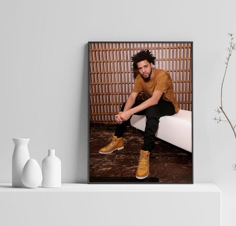 J Cole Poster, Dreamville Art, Music Poster, Hip Hop Print, Rap Home Decor, Rapper Wall Art, Custom Poster, Canvas Poster, Rolled Canvas