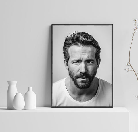 Ryan Reynolds Poster, Deadpool Art, Marvel Poster, Home Decor, Wall Decor, Movie Poster, Custom Poster, Canvas Poster, Rolled Canvas