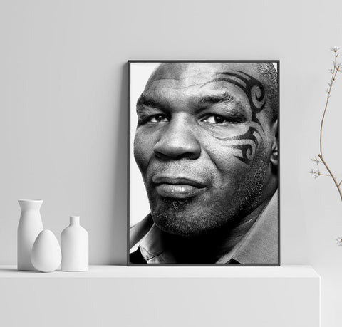 Mike Tyson Poster, Boxing Art, Iron Mike Poster, Boxer Home Decor, Wall Decor, Custom Poster, Canvas Poster, Rolled Canvas, Wall Art