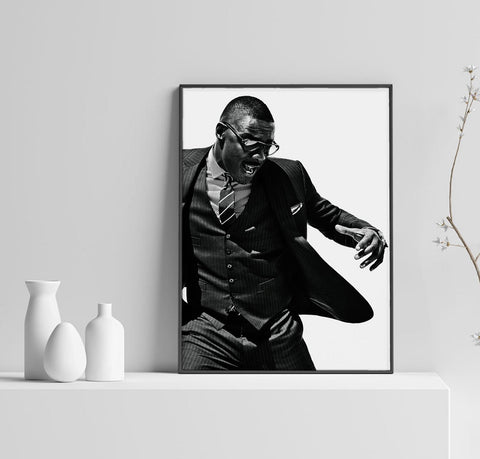 Idris Elba Poster, Autograph Art, X Ray Spex Print, Movie Poster, Home Decor, Wall Decor, Custom Poster, Canvas Poster, Rolled Canvas