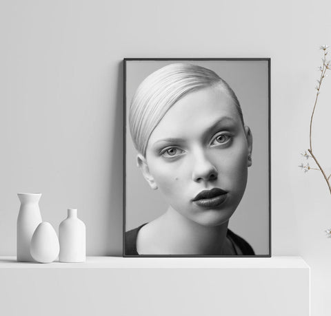 Scarlett Johansson Poster, Black Widow Art, Natasha Romanoff Print, Custom Poster, Wall Art, Canvas Poster, Rolled Canvas, Home Decoration