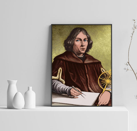 Nicolaus Copernicus Poster, Astronomy Art, Copernicus Print, Custom Poster, Wall Art, Canvas Poster, Rolled Canvas, Home Decoration