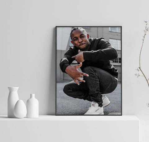 Kendrick Lamar Poster, Hip Hop Poster, Damn Home Decor, Music Poster, Rap Wall Art, Custom Poster, Canvas Poster, Rolled Canvas, Wall Art