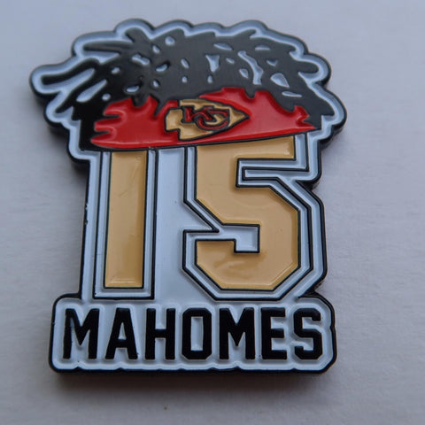 Patrick Mahomes Kansas City Chiefs Enamel Lapel Hat Pin Broche Super Bowl Collectible